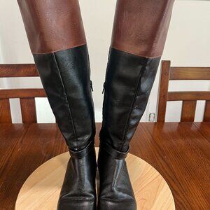 Rampage Imelda Women’s Sz 8M Black/ Cognac Riding Boots